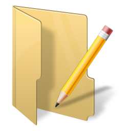 Folder Pencil Icon 256x256 png